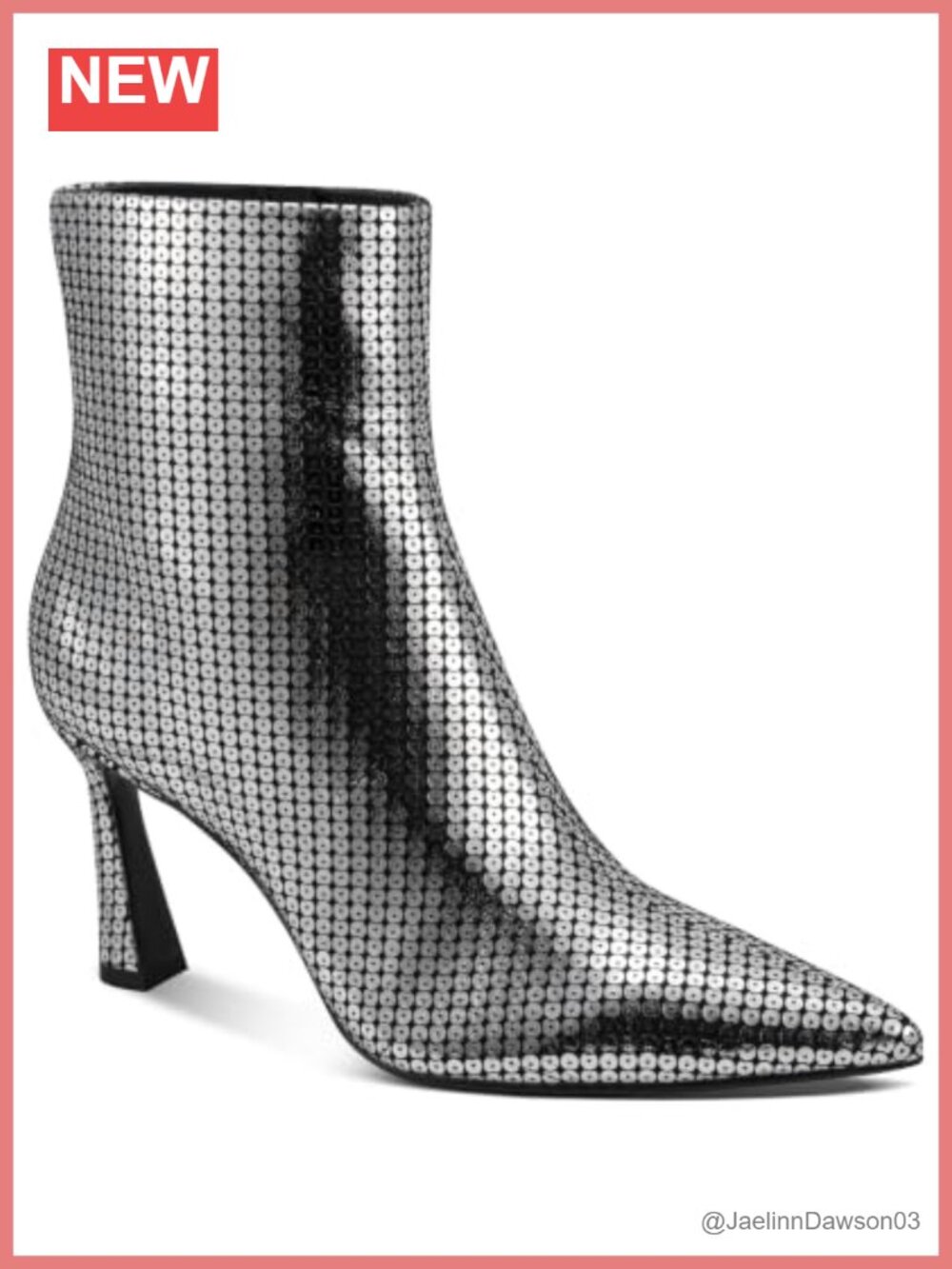 Heeled Ankle Bootie, Pointed Toe Stiletto Boots for Women, Zip Closure Fall